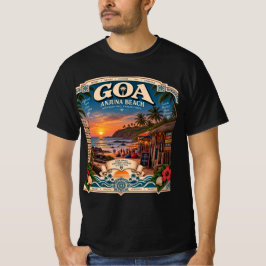 Anjuna-Strand Goa auf seinem Höhepunkt T-Shirt