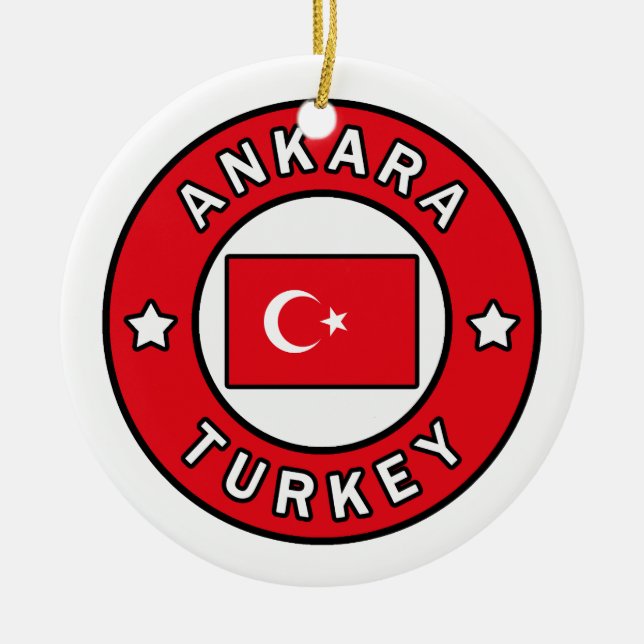 Ankara Türkei Keramik Ornament (Vorne)