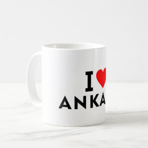 Ankara Türkei Liebesstadt Herz gefällt reisen Kaffeetasse