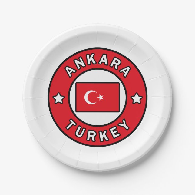Ankara Türkei Pappteller (Vorderseite)