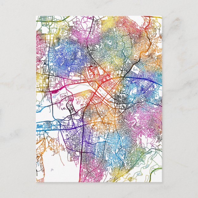 Ankara Türkiye City Map Postkarte (Vorderseite)
