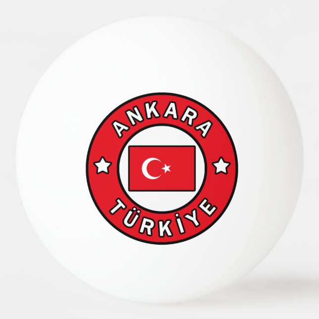 Ankara Türkiye Tischtennisball (Vorderseite)