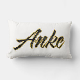 Anke black gold Lettering Kissen Deko