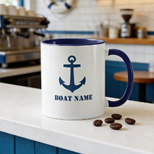Anker addieren Boots-NamensTasse aa0a Tasse