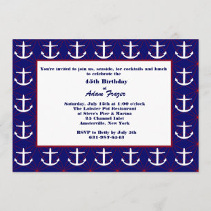 Anker auf dem Weg zur Einladung