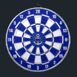 Anker auf Navy Blue und White Dart Board Dartscheibe<br><div class="desc">Anker auf marineblau und weiß Dart Board.</div>