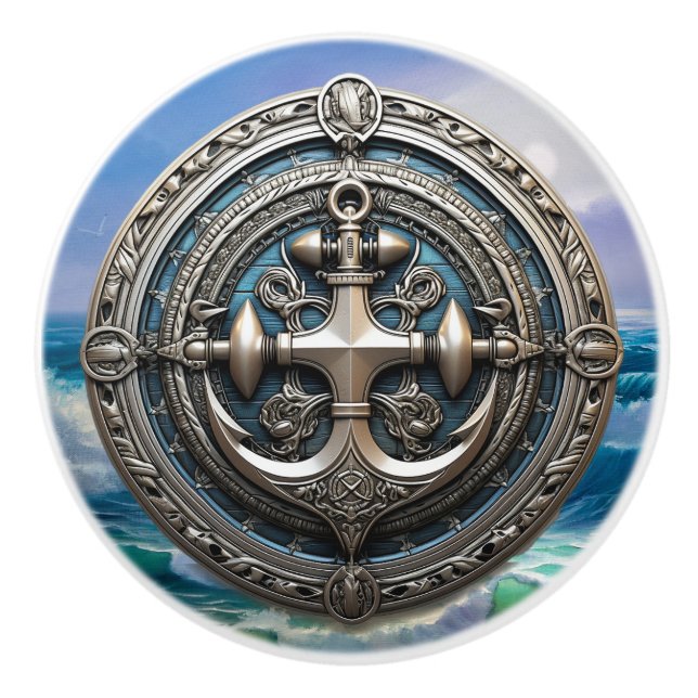 Anker Aweigh Keramik Knob Keramikknauf (Vorderseite)