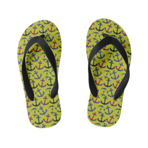Anker Aweigh! Nautic, Kid's Beach Flip Flops