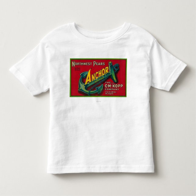 Anker-Birnen-Kiste LabelYakima, WA Kleinkind T-shirt (Vorderseite)