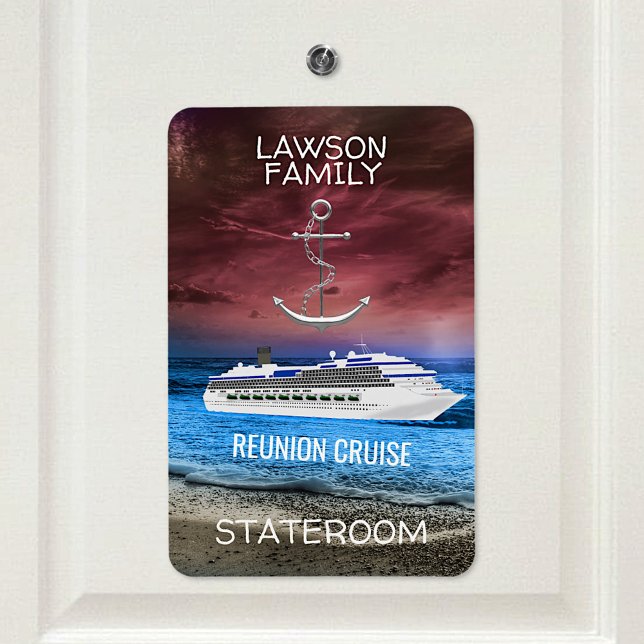 Anker Cruise Stateroom Kabine Türmarker Wiedersehe Magnet (Von Creator hochgeladen)
