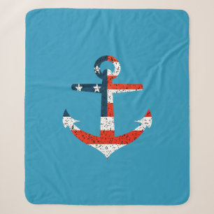 Anker der großen amerikanischen Flagge Sherpadecke