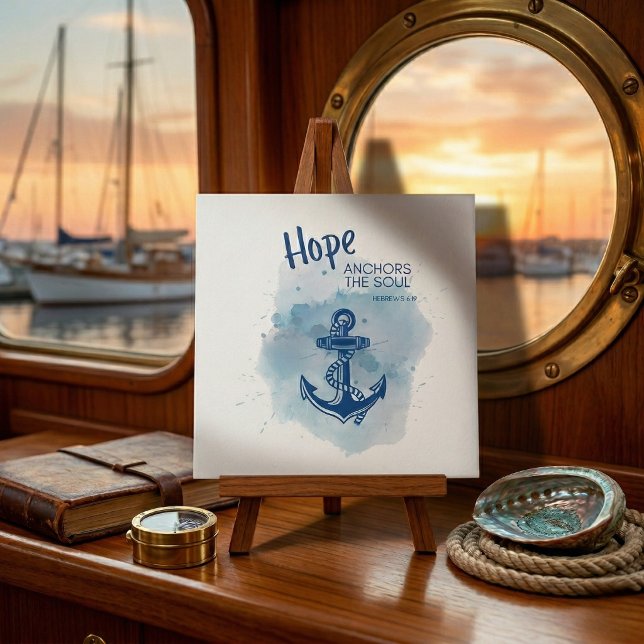 Anker der Hoffnung Bibelkarte (Faith for the high seas.)