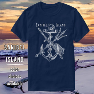 Anker der Insel Nautical Sanibel Florida T-Shirt