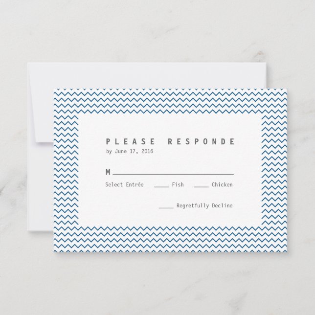 Anker der Liebe RSVP Karte (Vorderseite)