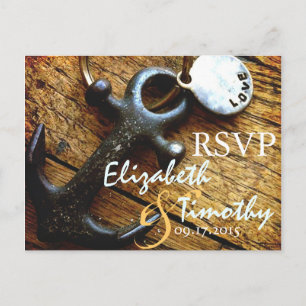 Anker der Liebe RSVP Postkarte