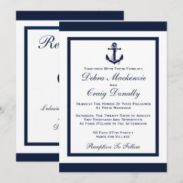 Anker der Marine - Einladung zur Hochzeit