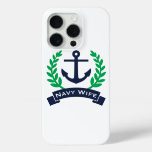 Anker der Navy-Ehefrau iPhone 15 Pro Hülle