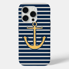 Anker der Navy Stripes Case-Mate iPhone Hülle