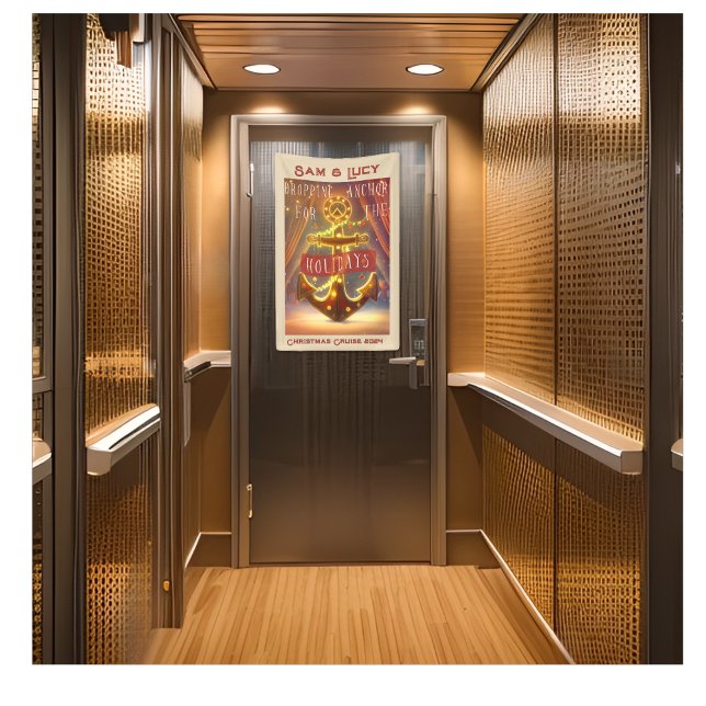 Anker fallen für die Feiertage Banner (Cruise cabin door decor )