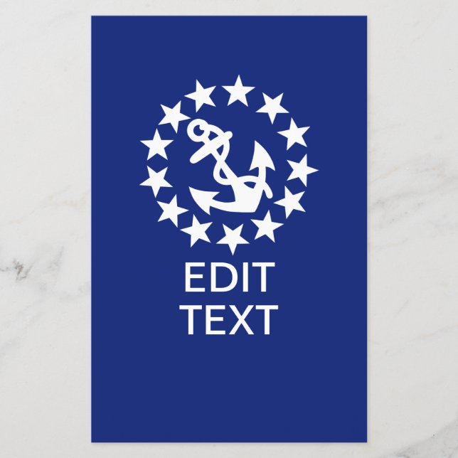 Anker für die Flagge eines amerikanischen Schiffs  Flyer (Vorne)