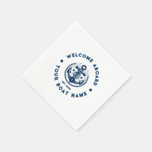 Anker für Vintage Wasserfahrzeuge 2 Serviette