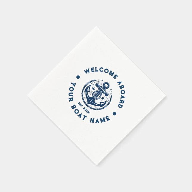 Anker für Vintage Wasserfahrzeuge 2 Serviette (Ecke)