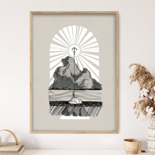 Anker Jesus Kunst, Christus der sichere und stetig Poster