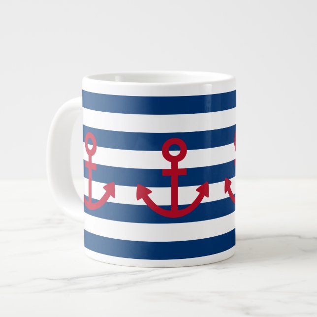 Anker Jumbo-Tasse (Vorderseite Links)