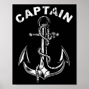 Anker Kapitän des Bootes Poster
