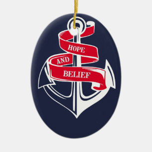 Anker Keramik Ornament