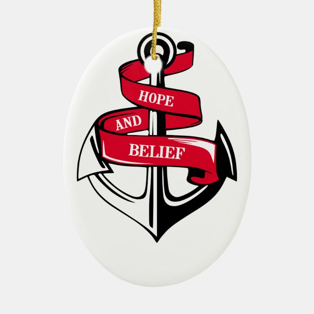 Anker Keramik Ornament (Vorne)