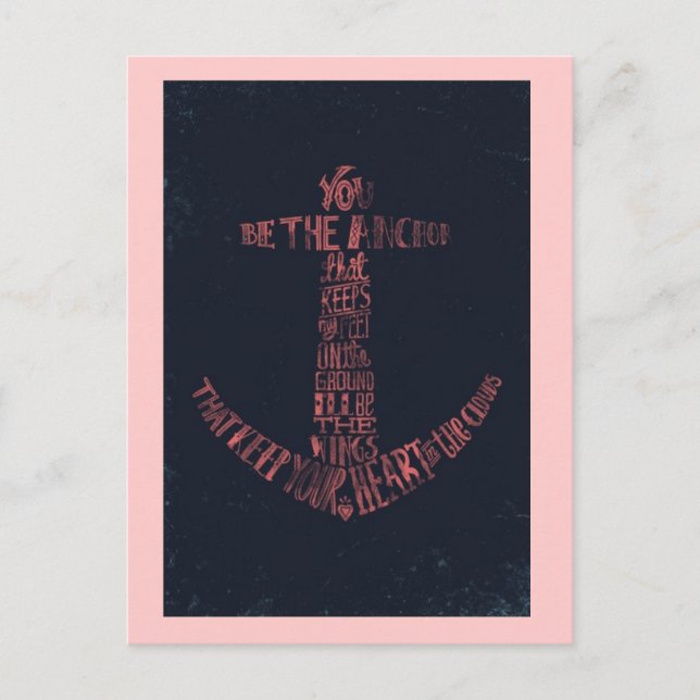 Anker lichten postkarte (Vorderseite)