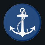 Anker Magnet<br><div class="desc">Diese grafischen T-Shirts und andere Gegenstände haben ein einfaches nautisches Design eines Ankerpunktes.</div>