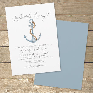 Anker Maritime Babyparty Einladung
