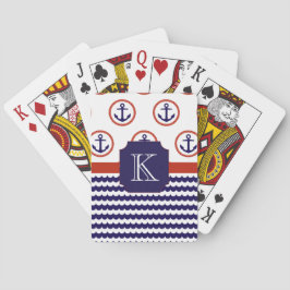 Anker-Monogramm-Spielkarten Spielkarten