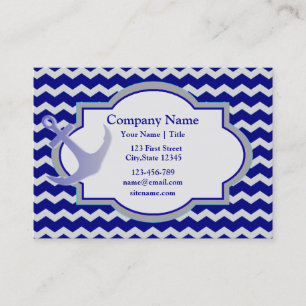 Anker Nautic Zickzack Visitenkarte