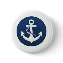 Anker Nautical Segeln Booten Weiß Navy Blau