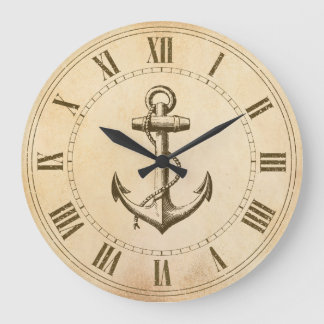 Anker nautisch große wanduhr