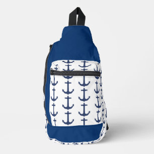Anker nautische Küstenvibes Crossbody Bag
