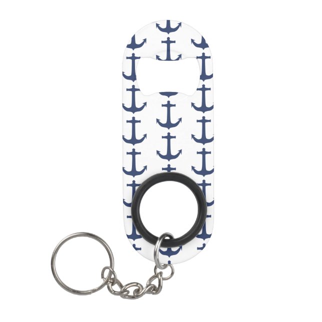 Anker nautische Küstenvibes Mini Flaschenöffner (Vorderseite)