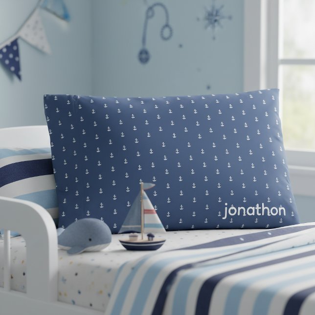 Anker Navy & White Muster ID836 Kissenbezug (Von Creator hochgeladen)