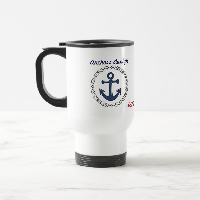 Anker-personalisierte Gruppen-Kreuzfahrt-Tasse Reisebecher (Links)