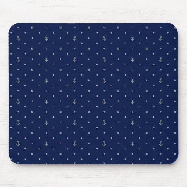 Anker Polka Punkte Muster Mousepad (Vorne)