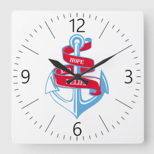 Anker Quadratische Wanduhr