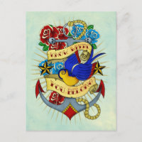 Anker, Schlucken und Rose