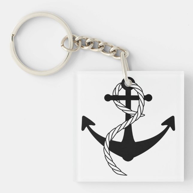 Anker schwarz weiß, das ist wahnsinnig schlüsselanhänger