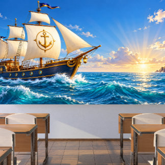 Anker-Segelschiff-Ozean-Abenteuer-Nautisches Foto Banner