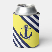 Anker/Seil der Nautischen Marine, blauer Streifen 