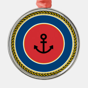 Anker Silbernes Ornament