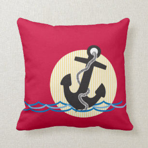 Anker, Sun und Wasser Kissen